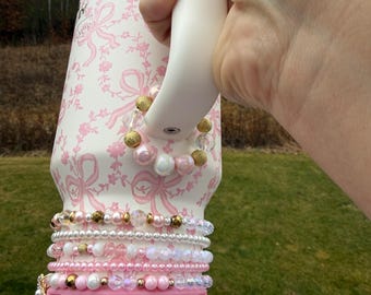 Coquette Bow - Chantilly Pink Loveshack Fancy Stanley with Magnetic Closure