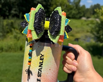Atomic Techgrain Stanley - Black and Multicolor Neon - Protour or Regular Straw