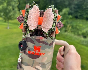 Post Malone Camo Stanley Straw Bow