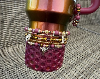 Lainey Wilson Country Gold Stanley Cup Bracelet Accessory