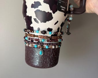 Frontier Hydrojug Bracelet Accessory - Brown and Turquoise Western