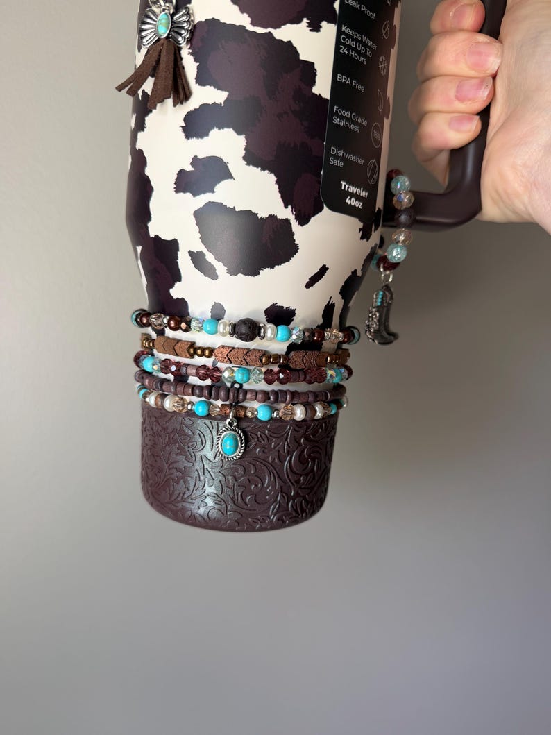 Frontier Hydrojug Bracelet Accessory - Brown and Turquoise Western image 1
