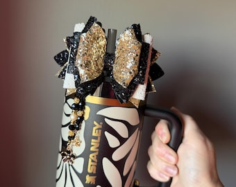 Bow for Wild Blooms Stanley - Protour or Regular Straw - Black and Gold