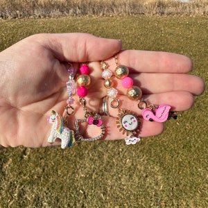 Stanley Handle Charms - Choose Your Charm! Flamingo / Barbie / Sun / Mushroom / Hello Kitty / Butterfly / Star / Turtle / Owl / Peacock