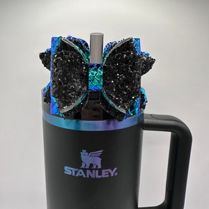 Stanley Deluxe Bow Straw Toppers / Chroma / Black