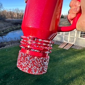 Red and Silver Stanley Bracelet Accessories - Choose your Holiday Charm!