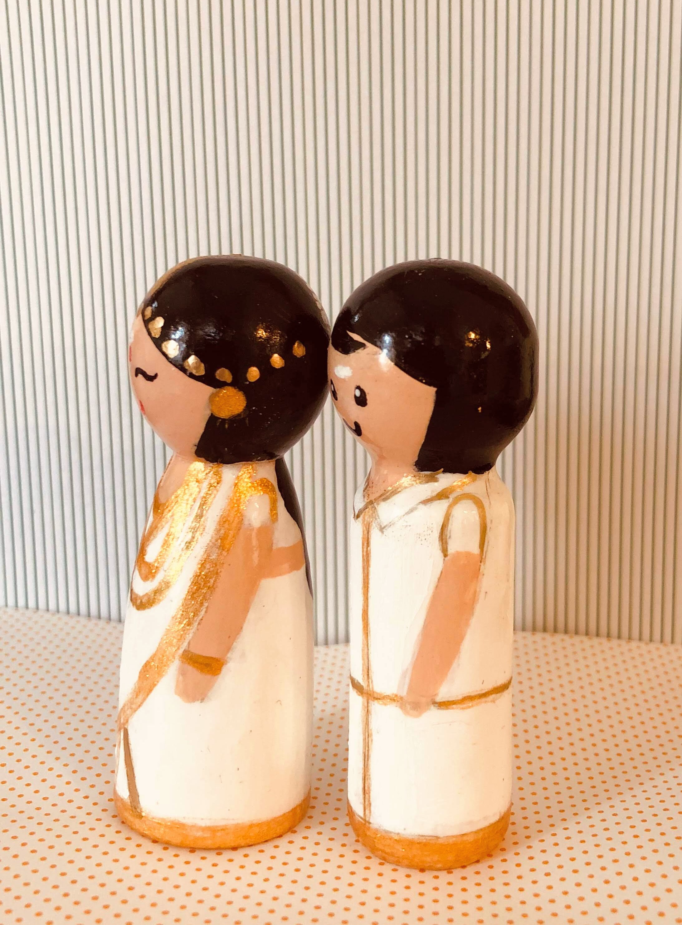 Custom Doll Cake Topper Indian Wedding Cake Topper Etsy Hong Kong
