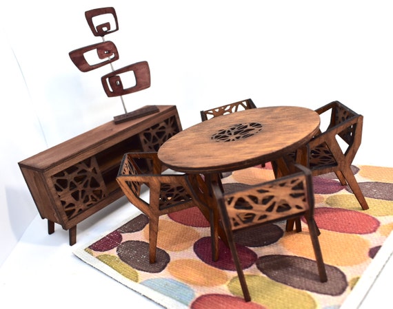 mid century dollhouse kit