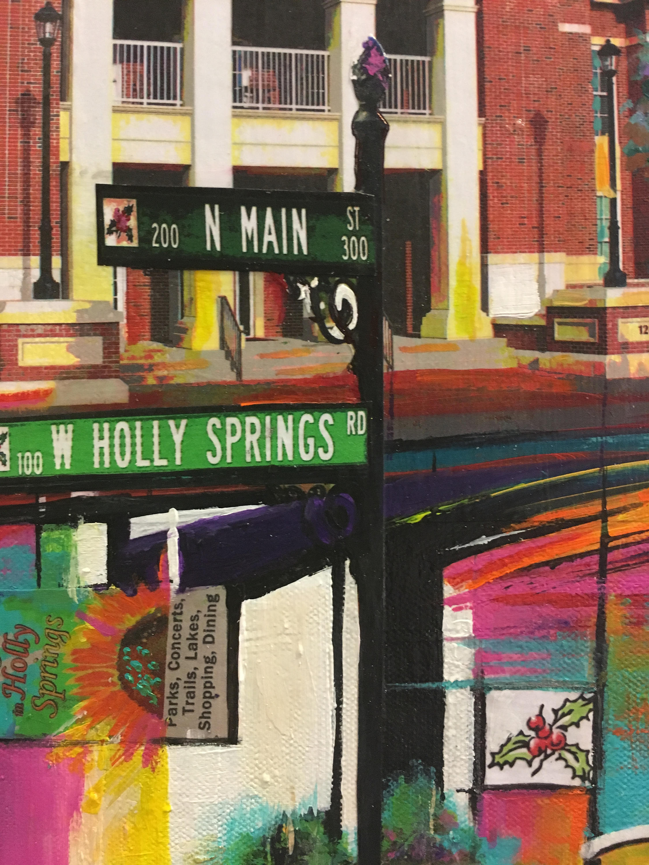 to Holly Springs NC Giclee Paper Print . Holly Etsy