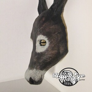 Donkey Mask, Realistic Costume Animal Mask, Made to Order, Handmade ...