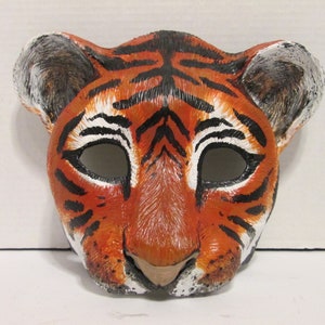 Tiger cub, mask, big cat, Neko cosplay, masquerade mask, animal spirit mask, tiger costume mask, Siberian Tiger, Tony, Tigger