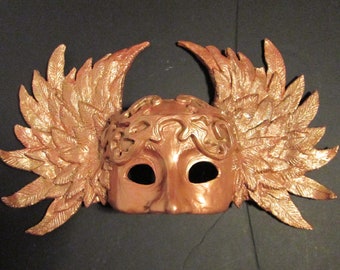 archangel, Valkyrie, Masquerade mask, winged mask, Mythological, Goddess, Hermes, made to order, Halloween mask, Victorian fantasy