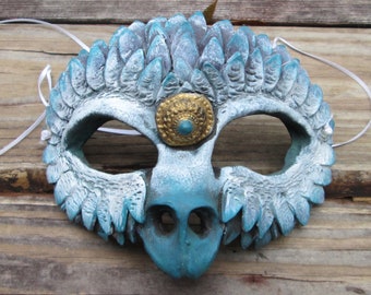 máscara de baile de máscaras artesanal criatura yeti da neve