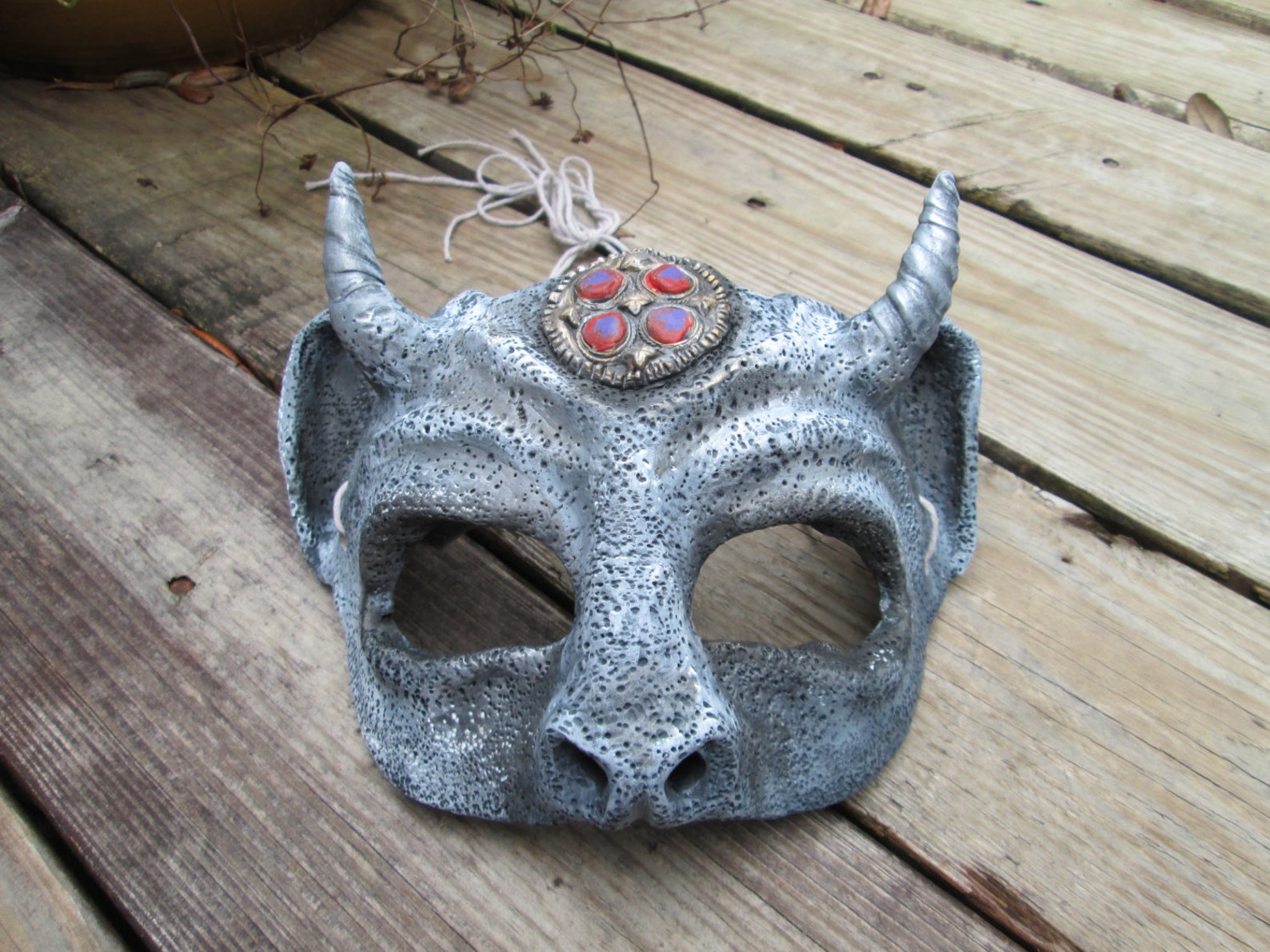 Gargoyle Mask Notre Dame Masquerade Mask Medieval Horned Etsy UK