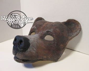 Bear mask, Brave, Grizzly Bear mask, wildlife, forest, Animal costume, bear totem, brown bear, masquerade mask, spirit animal