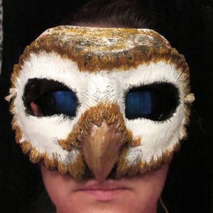 Hand bemalt Resin Harz Schleiereule-Kostüm-Kostüm