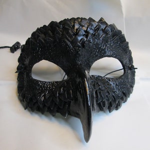 Raven, backbird, masquerade costume mask, fantasy, guardian, creature mask, blue black, crow, black bird, poe, gothic