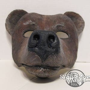 Bear mask, Brave, Grizzly Bear mask, wildlife, forest, Animal costume, bear totem, brown bear, masquerade mask, spirit animal