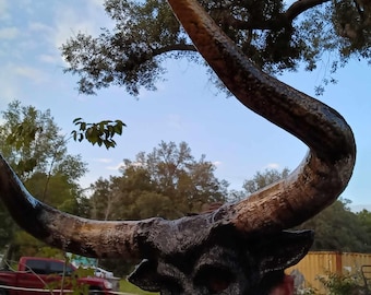 handmade Resin Bull Mask: Ferdinand Taurus Minotaur Costume