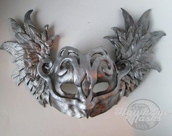 Warrior, Masquerade mask, winged mask, Mythological, wings, Goddess, Warrior, Moon, Greek God, made to order, Halloween mask