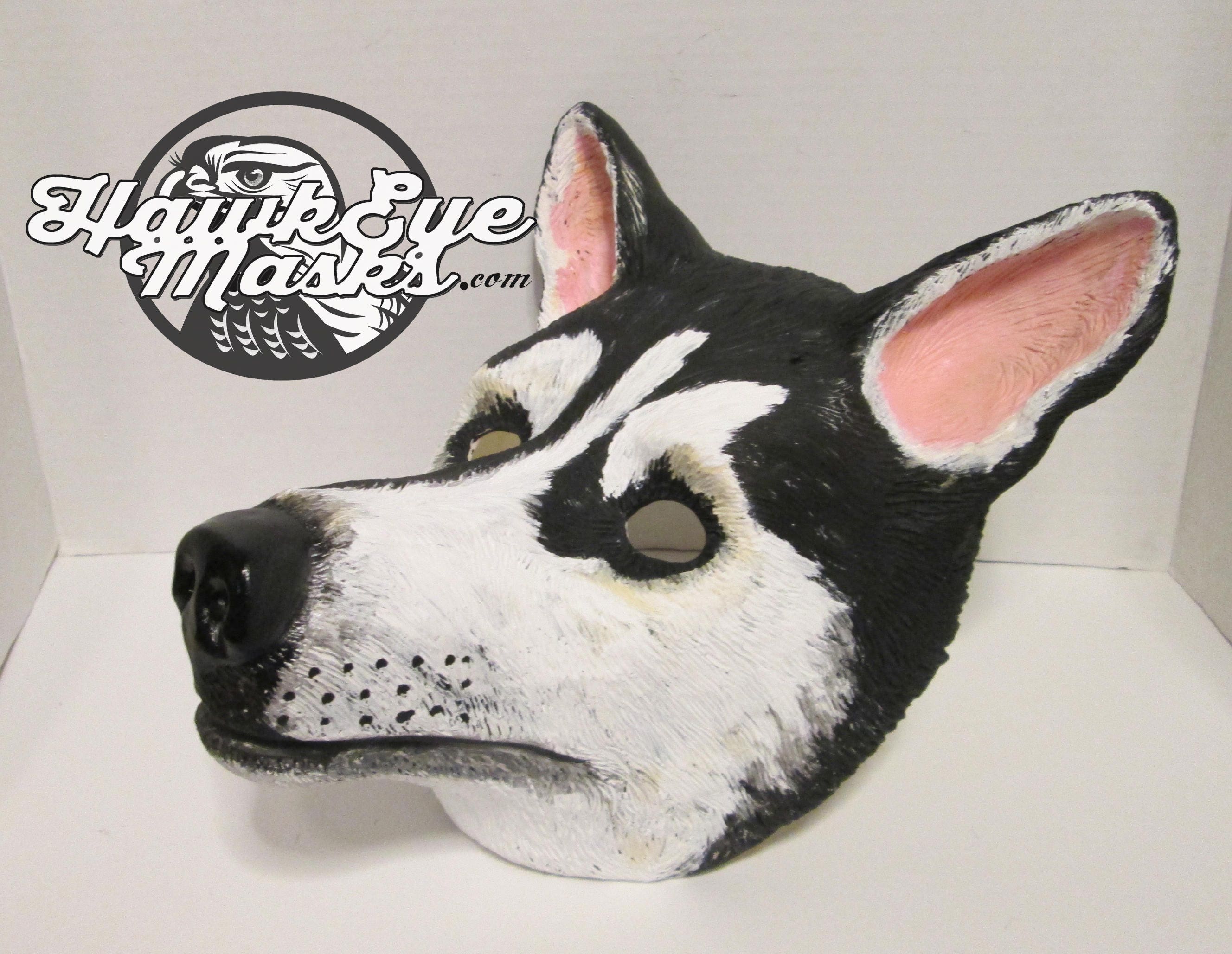 Resin Wolf Mask Blank, Stylized Wolf Face Mask, Wolf Masquerade