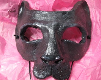 Black Panther costume mask, Neko, masked ball, adult mask, animal mask, masquerade mask, spirit mask, big cat