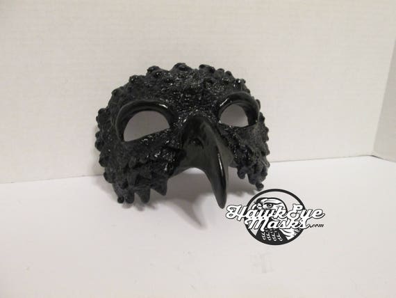 レイヴン仮面舞踏会マスク：手描き樹脂カラスコスチューム - Etsy 日本