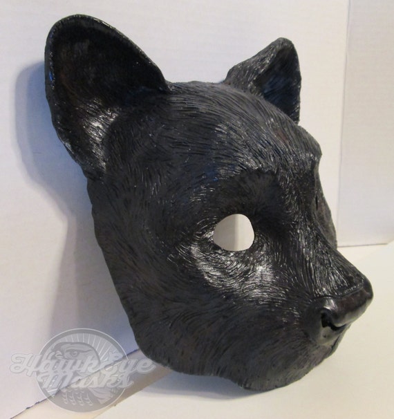 Black Panther mask costume mask masked ball wild animal Etsy