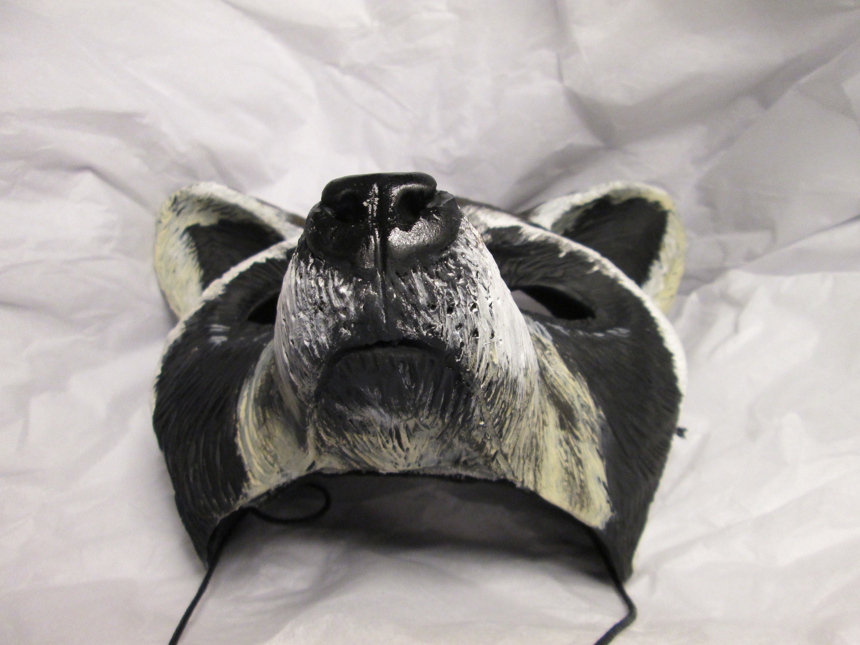 The Rascal Mask Hand Painted Raccoon Mask, Wearable Woodland Animal Costume - Etsy