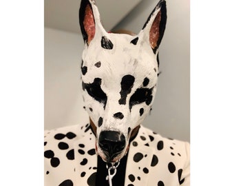 手作り樹脂製犬マスク：ダルメシアンコスプレ衣装 - Etsy 日本