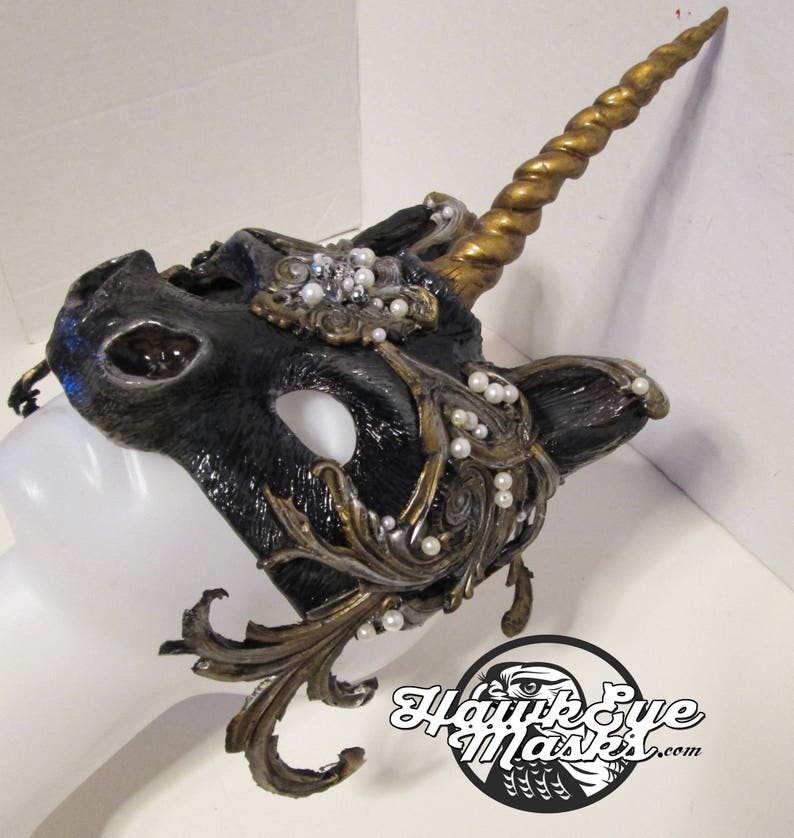 Baroque Unicorn masquerade ball masked ball costume mask Etsy