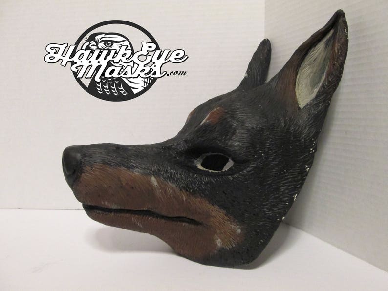 Doberman Costume Mask Dog Mask Anubis Masquerade Mask - Etsy