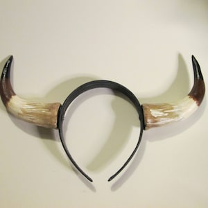Viking horns, Handmade, solid resin, costume horns, headband, pan, satyr, faun, cosplay Valkarie horns, bull horns, steer, Vahalla,