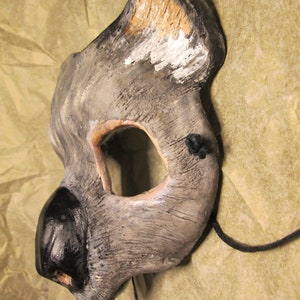 Handbemalte Koala Maske: Resin Tierkostüm, Maskenmaske