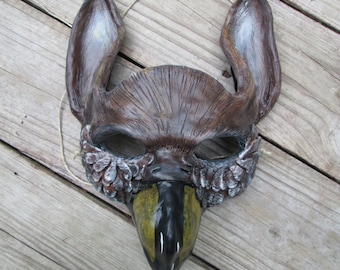 Handgemachte Greifen Maske: Resin Fantasy Kostüm, Maskerade