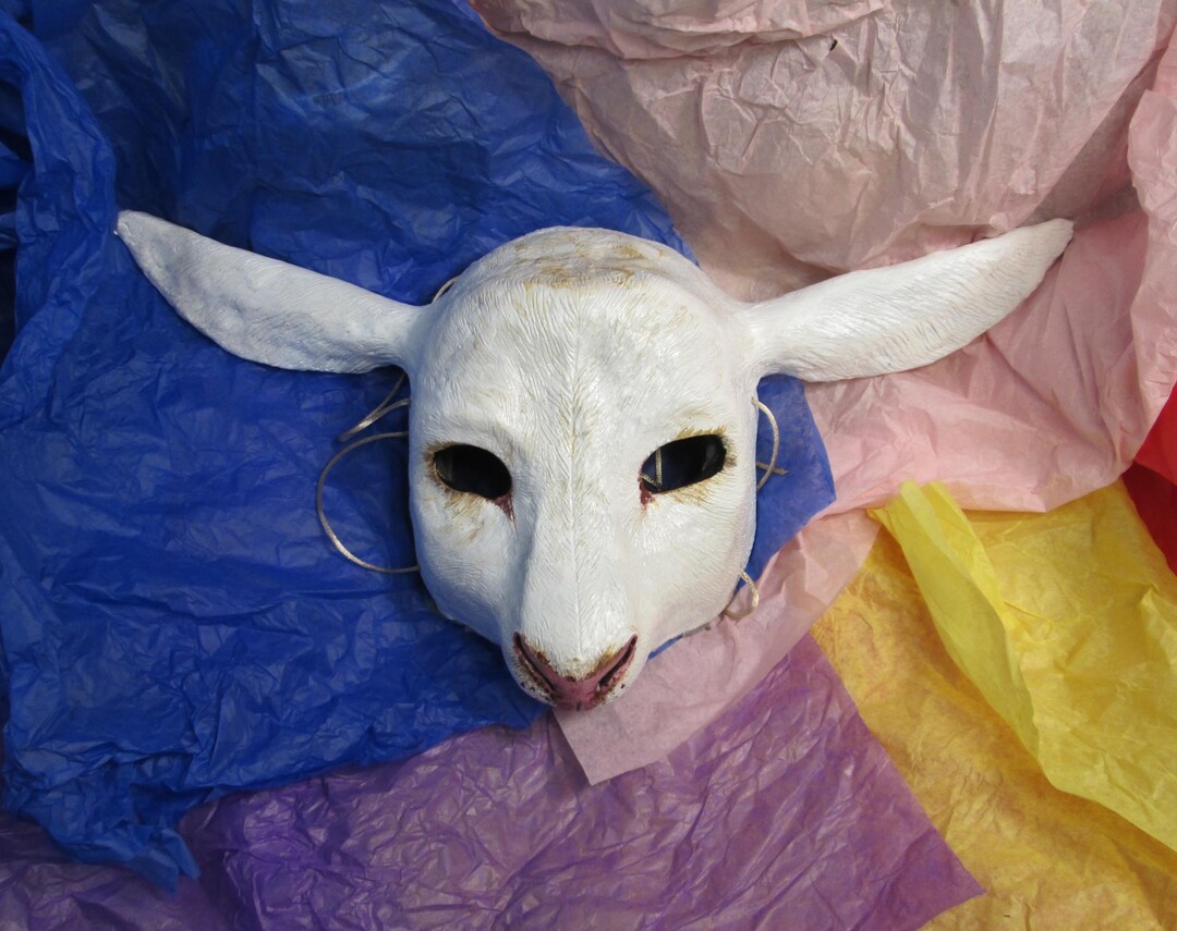 Sheep, Mask, Masquerade Mask, Custom Made, Animal Spirit Mask, Lamb ...