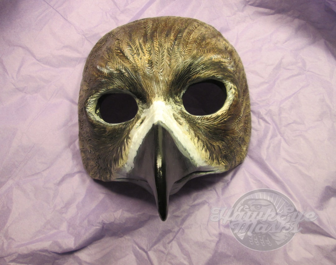 手作りのハヤブサのマスク：樹脂製の鳥のコスチューム、仮面舞踏会の