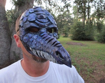 Dragon mask, Masquerade mask, costume mask, handmade, hand painted, cosplay, larp, Halloween, made to order