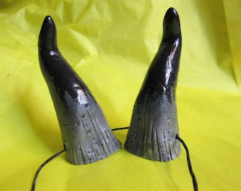 Handmade Resin Costume Horns: Small Faun Satyr Cosplay