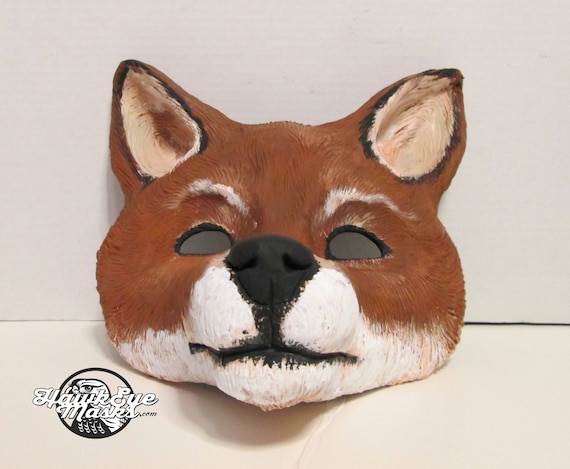 手作りのキツネのマスク：仮面舞踏会衣装、動物のトーテム - Etsy 日本