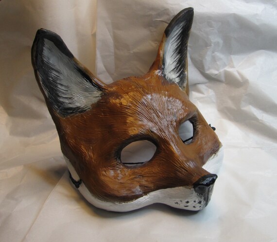 Renard Esprit Animal Cosplay Zootopie Masque Fantaisiste Masque De Mascarade Totem Animal Masque Costume De Renard Fait Sur Commande Fait Sur