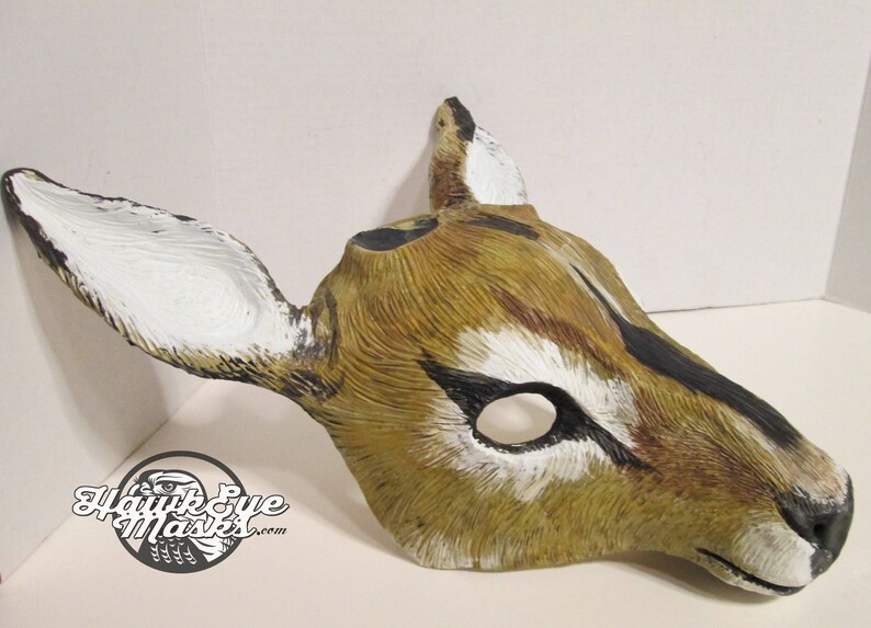 Impala costume mask Antelope realistic animal mask faux Etsy