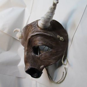 fantasy Minotaur mask, masquerade mask, larp, medieval, myth greek Bull, horned mask, Mythological mask, maze, Greek, Greece,