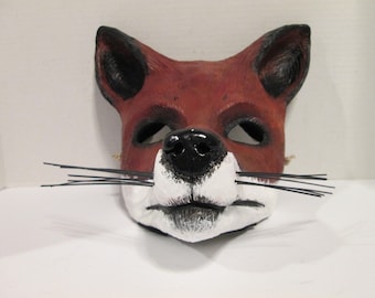 Red Fox Mask, Resin Animal Costume, Wildlife Cosplay