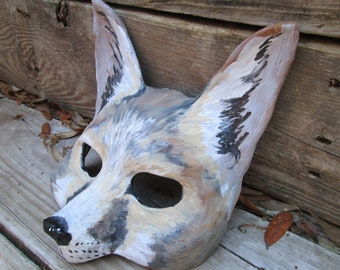 Fox Mask: Hand-Painted Animal Costume, Made to Order