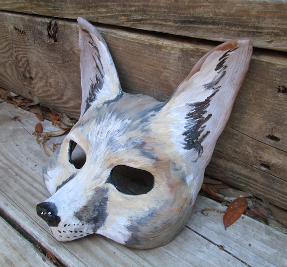 Fox Mask: Hand-painted Animal Costume, Made to Order - Etsy