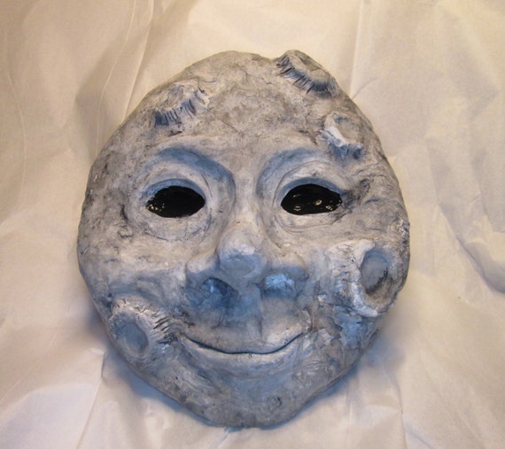 Hand Painted Moon Mask: Resin Masquerade Mask - Etsy