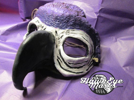 Party ] Vibrant Parrot Latex Mask - Funky & Realistic Animal Headgear For Halloween, Cosplay, Masquerade Parties & Pranks - Green, Blue & Orange Feathers With & Feet - Natural Latex Material