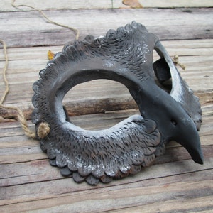 Fantasy Owl mask, bird of prey mask, big eyes, masquerade mask, costume mask, fantasy, guardian, creature mask, owl mask,