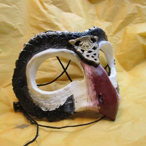 Puffin, Bird mask, custom made, masquerade mask, costume mask, fantasy, guardian, creature mask,